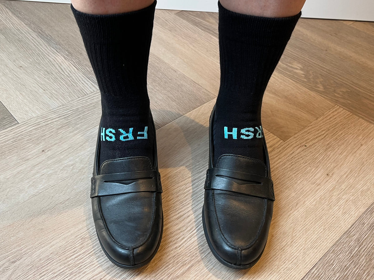 Premium dames sokken zwart, zacht, ademend materiaal, sokken in loafers